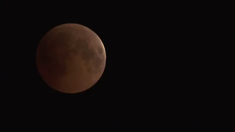 Lunar Eclipse on 28 of July 2018 Stock Footage 92928798