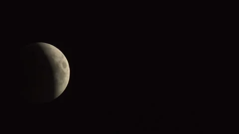 Lunar Eclipse on 28 of July 2018 Stock Footage 92928881