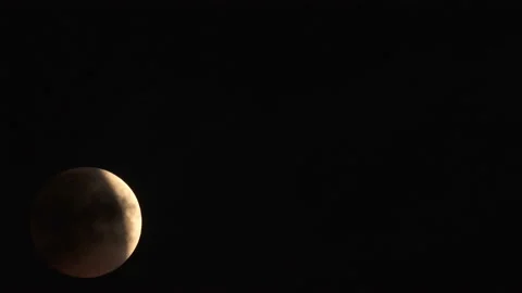 Lunar Eclipse on 28 of July 2018 Stock Footage 92929012