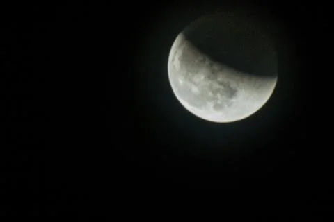 The lunar Eclipse of 31 January 2018 Fotos Stock