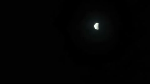 Lunar eclipse and blood moon timelapse shot from Tasmania on May 26th, 2021 Vídeo Stock 154744768