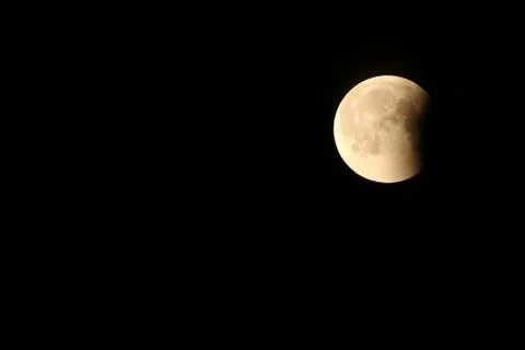 Lunar eclipse and blood moon Fotos Stock