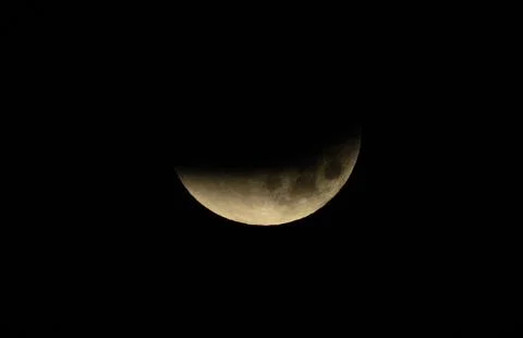 Lunar eclipse appears over Dominican Republic, Santo Domingo - 03 Mar 2026 Stock Photos