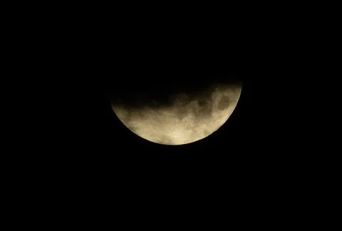 Lunar eclipse appears over Dominican Republic, Santo Domingo - 03 Mar 2026 Stock Photos