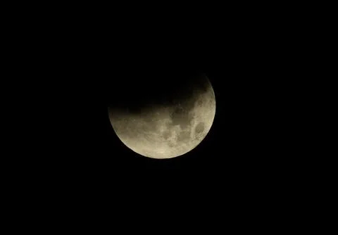 Lunar eclipse appears over Dominican Republic, Santo Domingo - 03 Mar 2026 Stock Photos