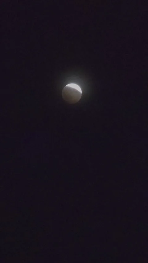 Lunar Eclipse Blood Moon Supermoon Night Sky Astronomy 스톡 동영상 345688298