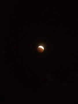 Lunar Eclipse Blood Moon Supermoon Night Sky Astronomy 스톡 사진