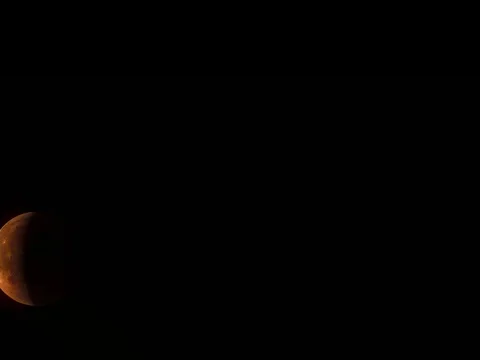Lunar Eclipse | Bloodmoon, 27.07.2018 - Graded Version Stock Footage 93016134