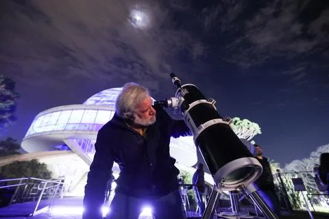 Lunar Eclipse in Buenos Aires, Argentina - 27 Aug 2026 Stock Photos