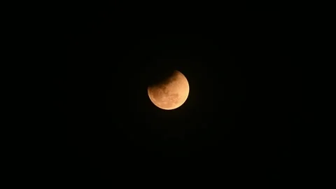 Lunar Eclipse - Chandra Grahan 2026 Stock-Footage 343550449