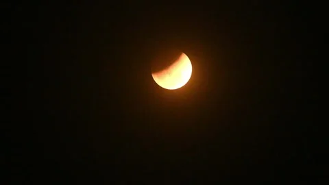 Lunar Eclipse - Chandra Grahan 2026 Stock-Footage 343550528