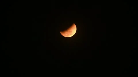 Lunar Eclipse - Chandra Grahan 2026 Stock-Footage 343551485