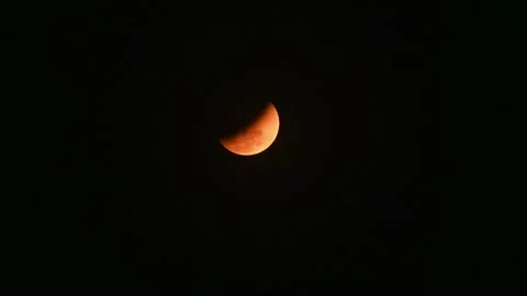 Lunar Eclipse - Chandra Grahan 2026 Video stock 343551495