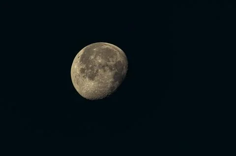 Lunar Eclipse in the dark sky  Stock Photos