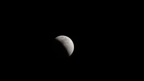 Lunar Eclipse Stock Footage 89989535