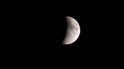 Lunar eclipse. Video stock 145210604