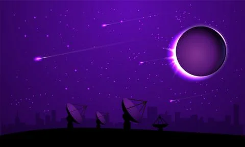 Lunar eclipse イラスト素材