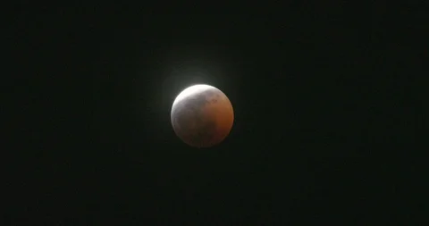 Lunar eclipse in Los Angeles, California 2019 Stock Footage 115089042