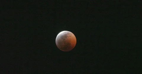 Lunar eclipse in Los Angeles, California 2019 Stock Footage 115089097