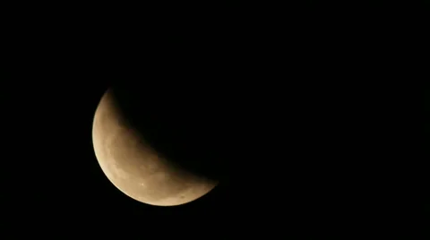 Lunar Eclipse, lunar eclipse with moon Vídeo Stock 49643704