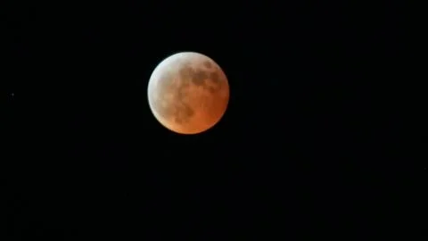 Lunar Eclipse March 14 2025 From Surrey, BC Canada Foto stock
