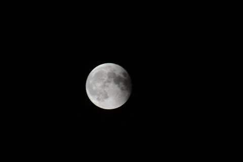Lunar Eclipse March 14, 2025 Stock Photos