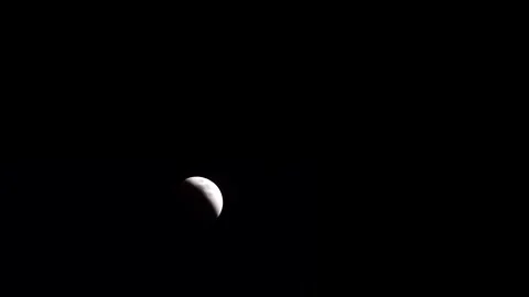 Lunar eclipse in Mexico City on May 15, 2022 Stock Footage 257046171