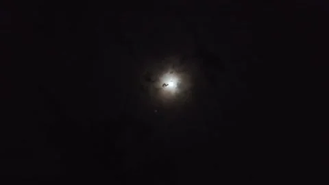 Lunar eclipse midnight. Stock Footage 318334547
