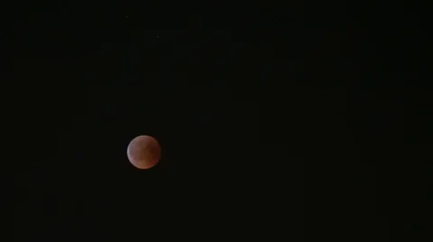 Lunar eclipse moon timelapse Stock Footage 93108961