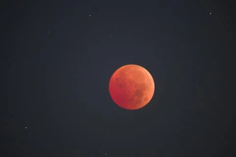 Lunar Eclipse Nov. 8, 2022 Stock Photos