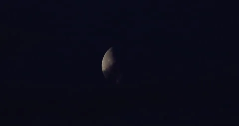Lunar Eclipse over North Wales - 7th September 2025. Stock Footage 317078113