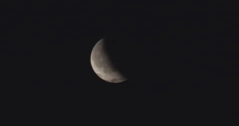 Lunar Eclipse over North Wales - 7th September 2025. Stock Footage 317079565