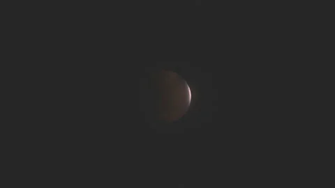 Lunar Eclipse From Partial To Near Totality Stock Footage 194579916