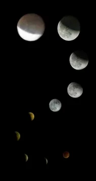 The lunar Eclipse Fotos Stock