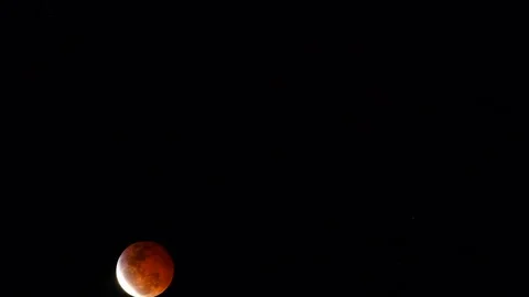 Lunar Eclipse Time-lapse 2K Stock Footage 120675001