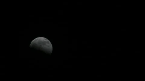Lunar Eclipse Time Lapse Stock Footage 992625