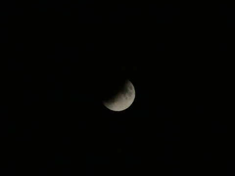 Lunar Eclipse. View of the moon. Fotos Stock