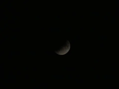 Lunar Eclipse. View of the moon. Stock Photos