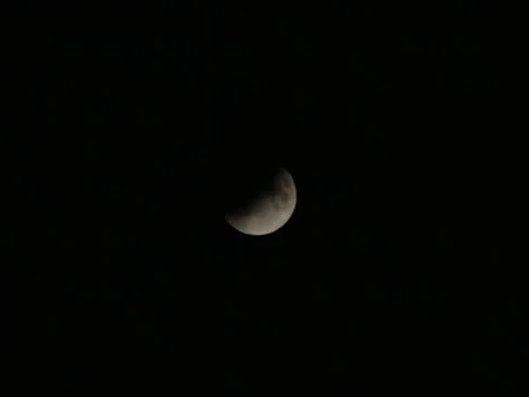 Lunar Eclipse. View of the moon. Fotos Stock