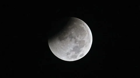 Lunar Eclipse, Winter Solstice December 2010 720HD 動画素材 992100