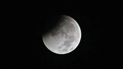 Lunar Eclipse  at winter solstice December 2010 1080HD Vídeo Stock 992161