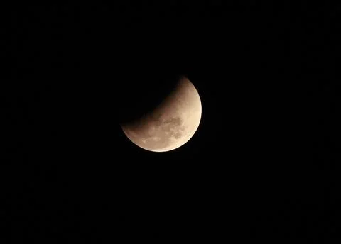 Lunar eclipse in Yangon, Myanmar - 03 Mar 2026 Stock Photos