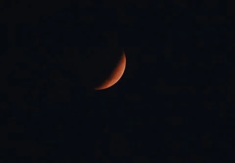 Lunar eclipse in Yangon, Myanmar - 03 Mar 2026 Stock Photos