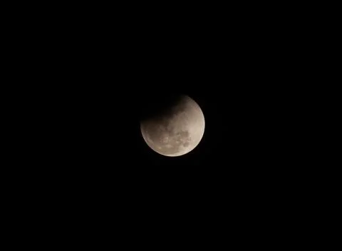 Lunar eclipse in Yangon, Myanmar - 03 Mar 2026 Stock Photos