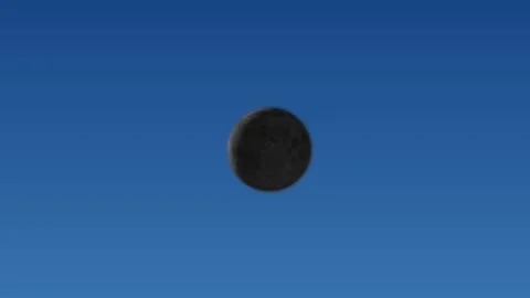 Lunar eclipse zoom in concept Stock Footage 302884450