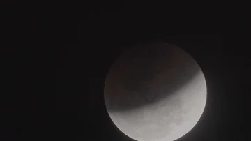 Lunar eclipse,Blue Blood Moon Eclipse in 2018. Stock Footage 85623046