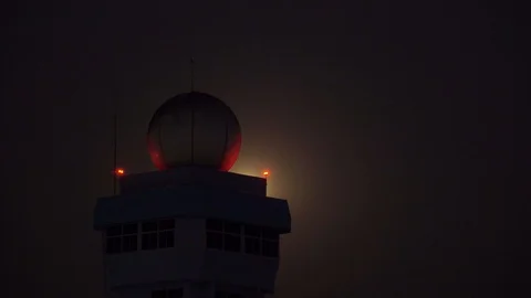 Lunar eclipse,Blue Blood Moon Eclipse in 2018. Stock Footage 85623453