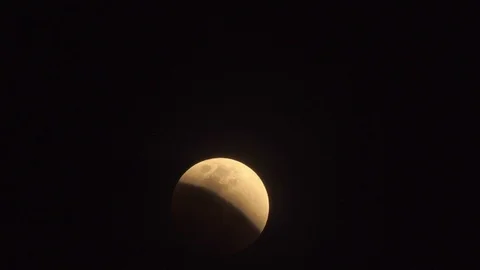 Lunar eclipse,Blue Blood Moon Eclipse in 2018. Stock Footage 85623568