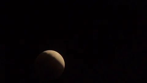 Lunar eclipse,Blue Blood Moon Eclipse in 2018. Stock Footage 85623647