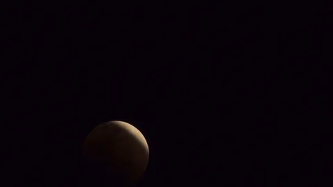 Lunar eclipse,Blue Blood Moon Eclipse in 2018. Stock Footage 85623859
